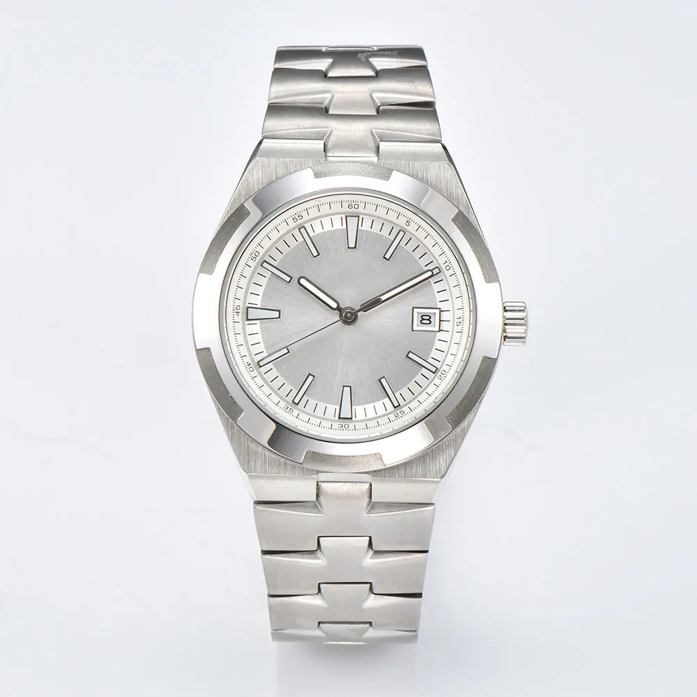 Watch Case + Strap + Hands + Dial Set, Stainless Steel Sapphire Glass Case 41mm, for NH35 NH36 4R Movement, 33mm Dial NH35 Case