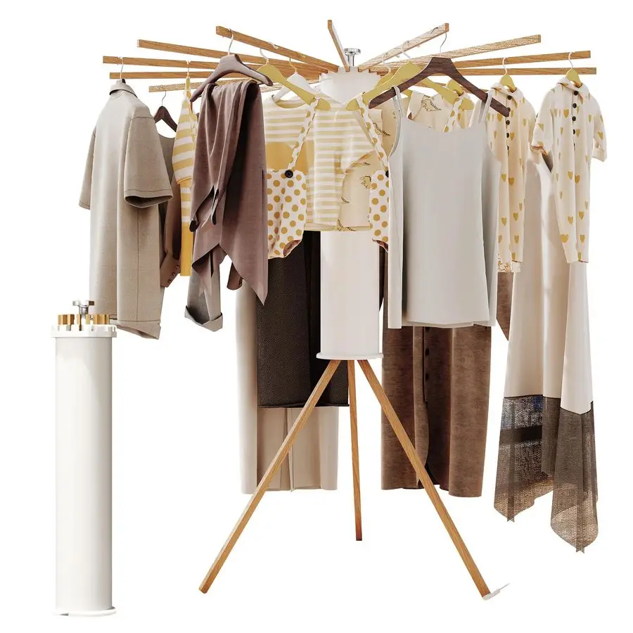 

Drying Rack Foldable,Laundry Drying Rack,Drying Rack Clothing16 Wood Poles,Clothes Hanger Rack,Laundry Rack Folding,Collapsible,