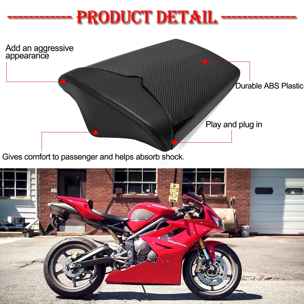 For Triumph 675 2006, 2007, 2008, 2009, 2010, 2011, 2012 Motorcycle Rear Passenger Top Cover Seat Rear Cover Fairing