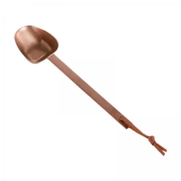 Durable 304 Stainless Steel Coffee Scoop Vintage Polished Finish Triangular Deep Spoon Easy Clean for Beans Grounds Powder