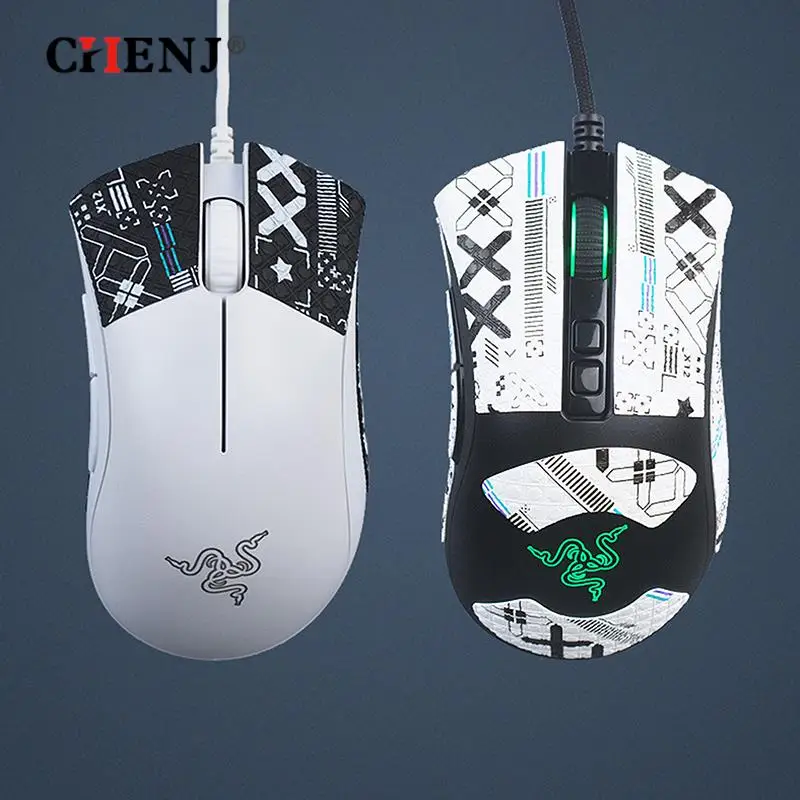 Mouse Grip Tape Skate Handmade Sticker Non Slip Lizard Skin Suck Sweat For DEATHADDER V2 PRO Gaming Wireless Mouse Accessories