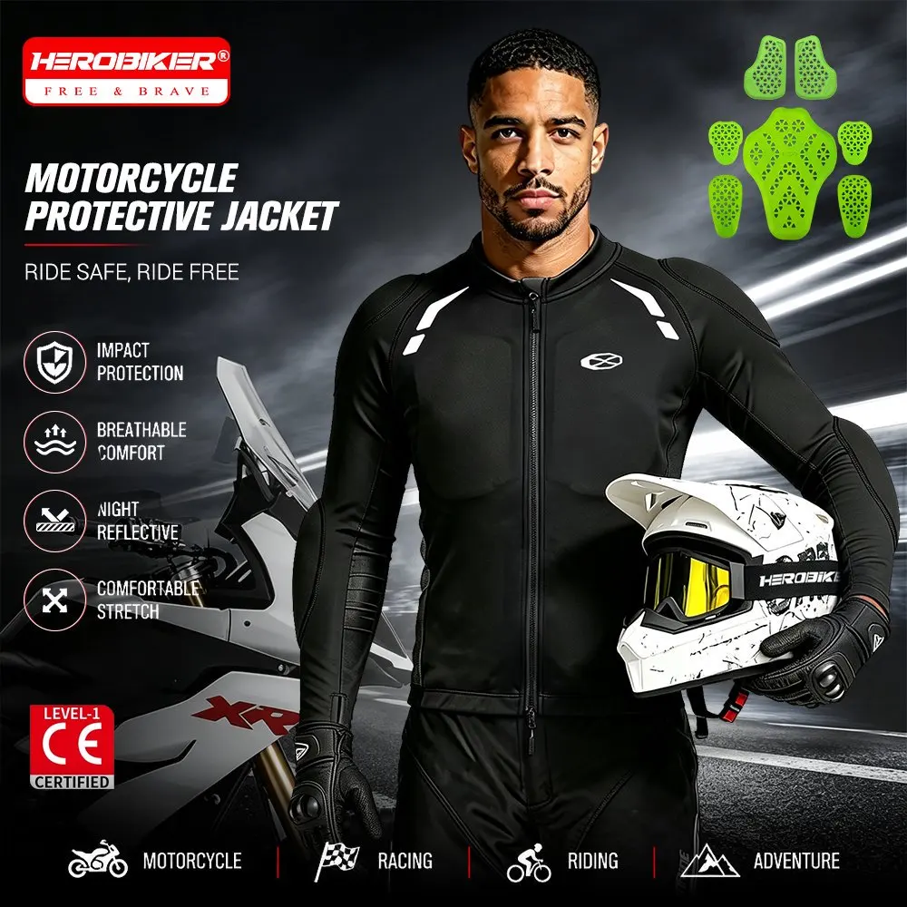 New Motorcycle Jacket For Men Women Breathable Mesh Motocross Riding Coat Lightweight Outdoor Sport Full Body Protector M-3XL