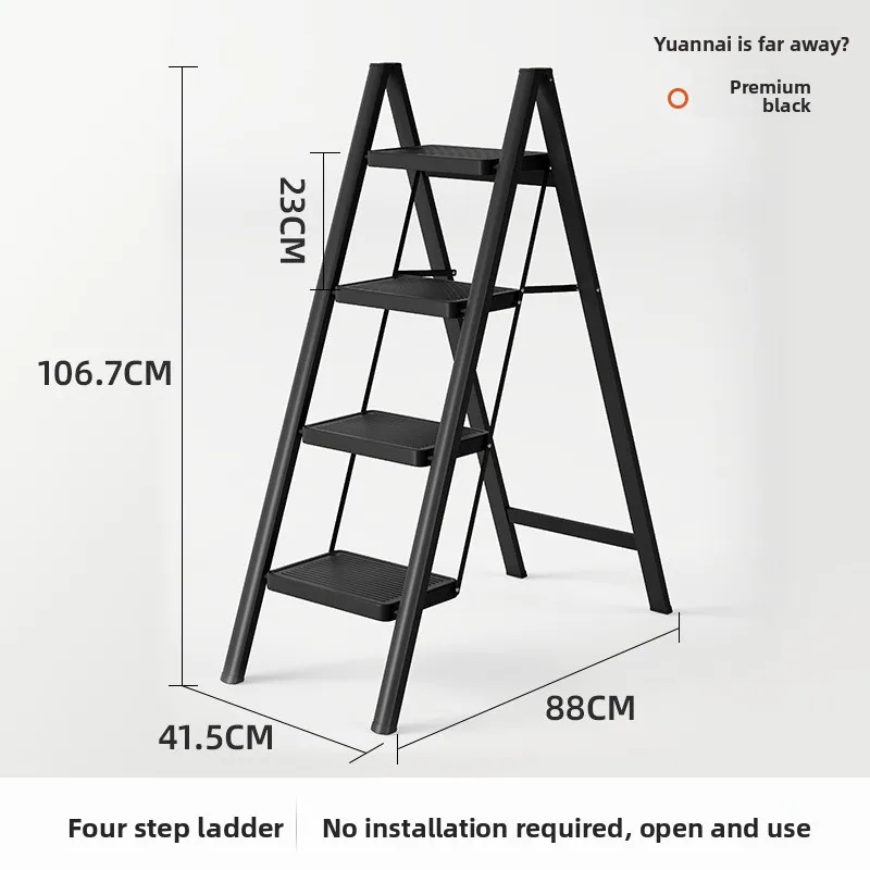 `Step Stools & Step Ladders Kitchen Furniture,Foldable Expandable Zigzag Ladder,Lightweight Widened Multifunctional Home Stool`
