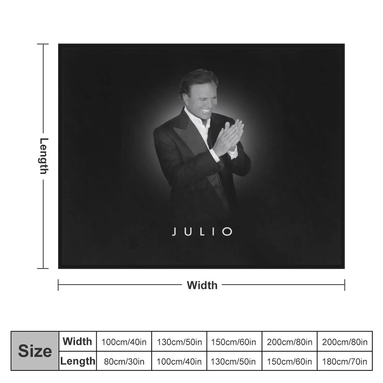 For Mens Womens Julio Iglesias Gift For Halloween Throw Blanket Warm Soft Beds Furrys Blankets