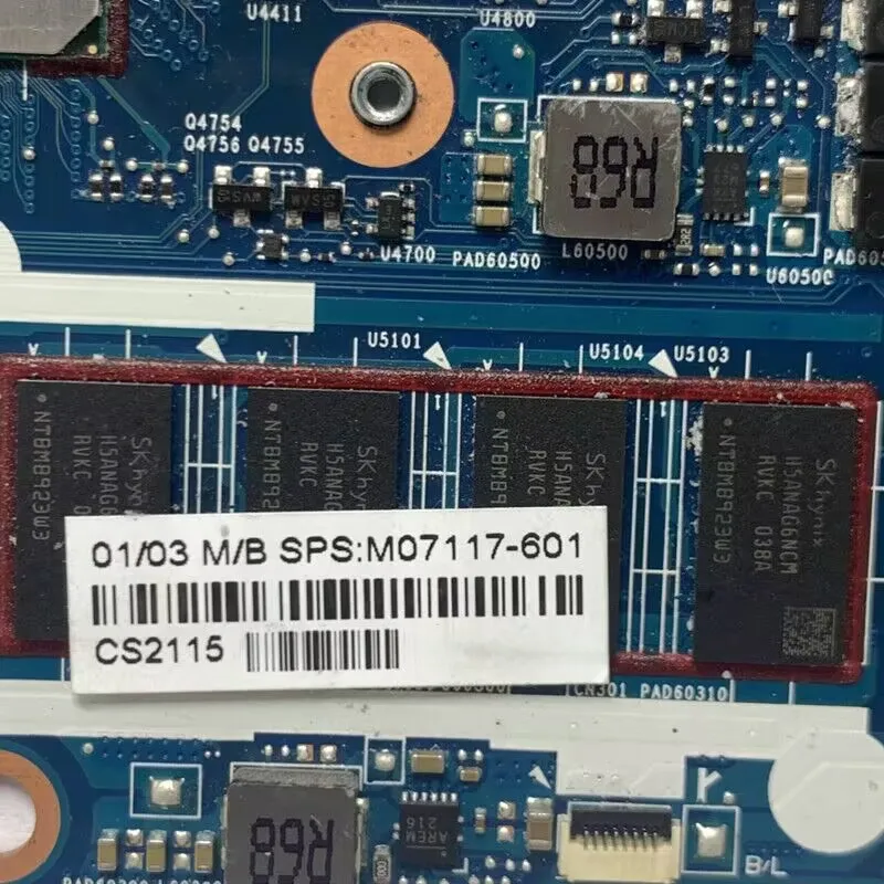 

M07117-001 M07117-601 6050A3144701-MB-A01(A1) With SRGKV I7-10610U CPU N19M-Q1-A1 For HP 14 G7 Laptop Motherboard 100% Tested OK