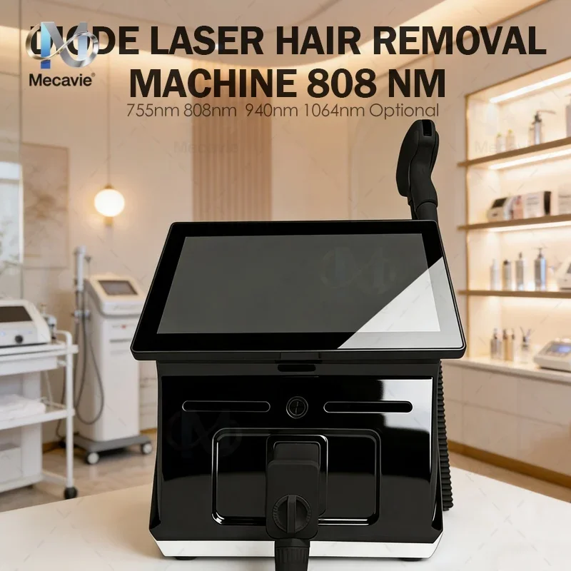 

4 волна профессиональный диодный ледяной титановый лазер для удаления волос на теле 808 нм александритовое устройство постоянное CE 4000 Вт