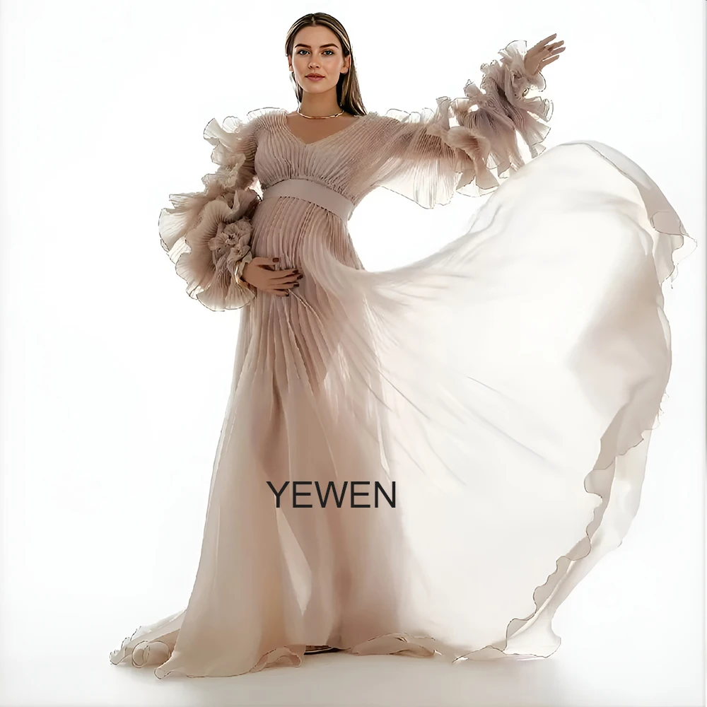 Long Sleeve Flowy Maternity Dresses: The Ultimate Guide for Expecting  Mothers Seeking Elegant Photography Wear