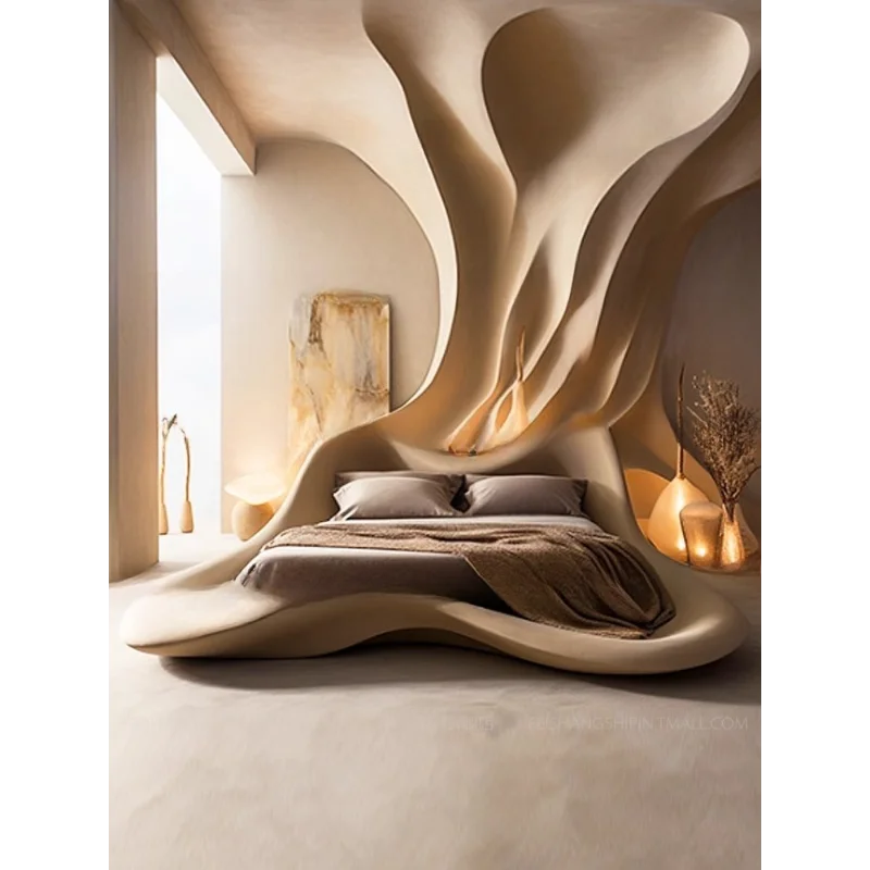 

Medieval bed French style double bed, technology master room bed, creative bed, new cream style master bedroom bed