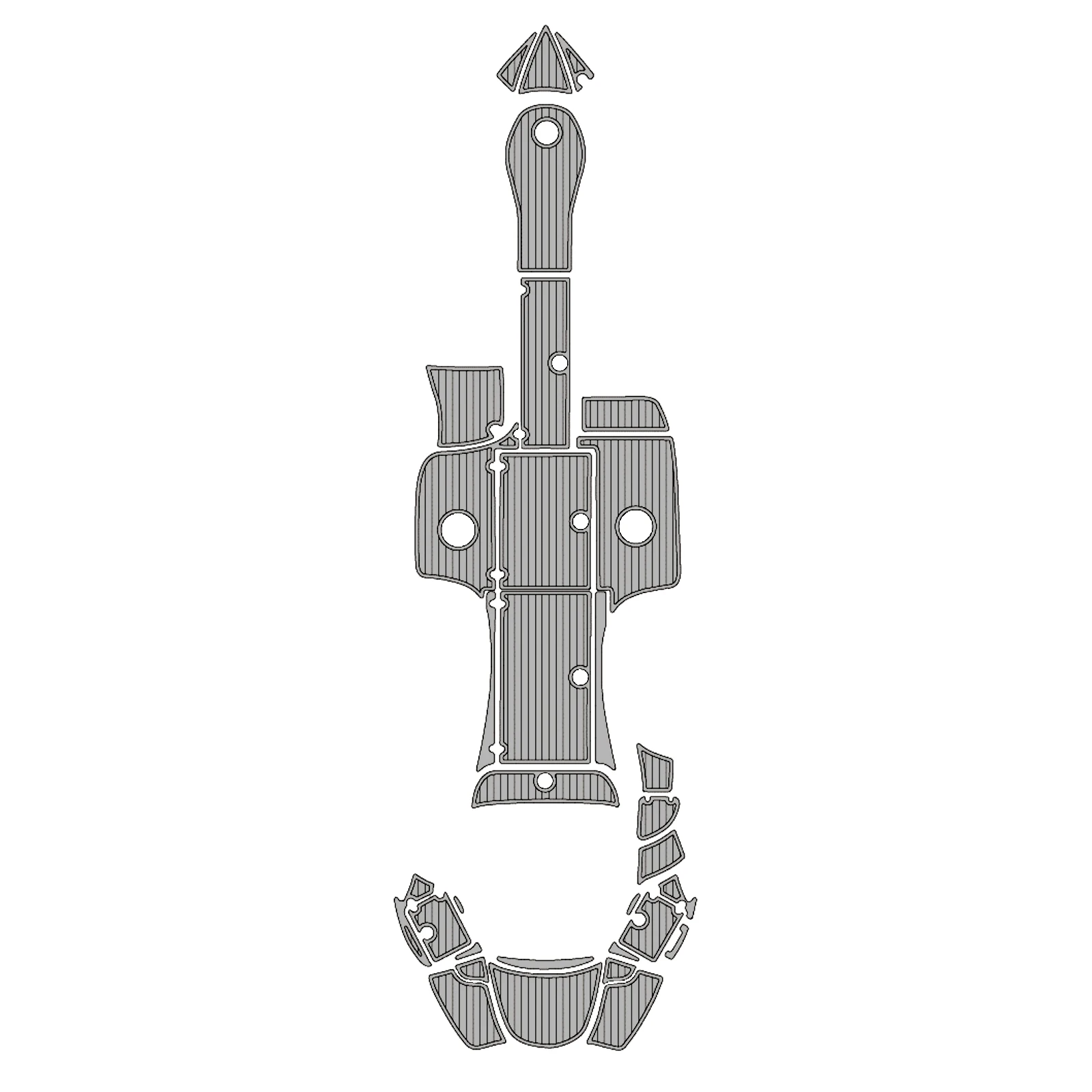 مجموعة التزيين البحرية لعام 2008 أزور 298 أرضيات القوارب البحرية إيفا رغوة يخت خشب الساج ورقة التزيين السجاد وسادة أرضية قابلة للتخصيص