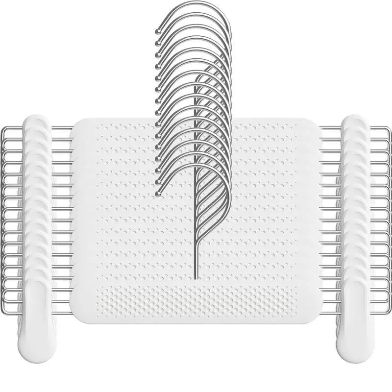 

BAAR-Plastic Skirt Pant Hangers For Women, Kids, Baby, Children, Toddler- Includes Shorts Hanger With 360° Swivel Hook Clips