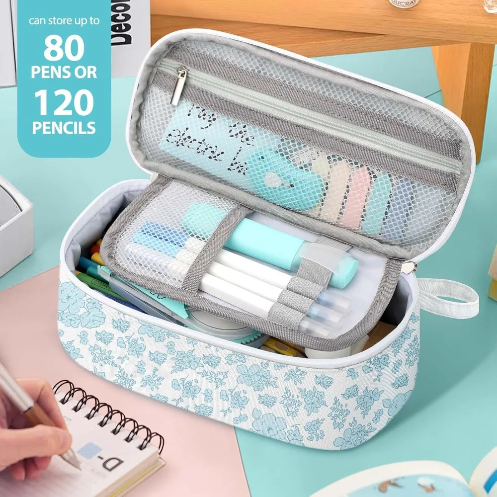Large Capacity Multi-Layer Canvas Pencil Case 2