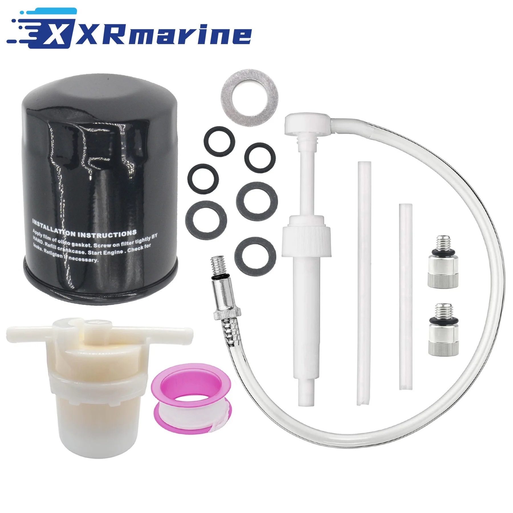 

15400-RBA-F01 Oil Filter & 16900-SA5-004 Fuel Filter Kit for Honda 4 Str 75 90 HP BF75A BF90A Outboard Marine Eninge 8H033305