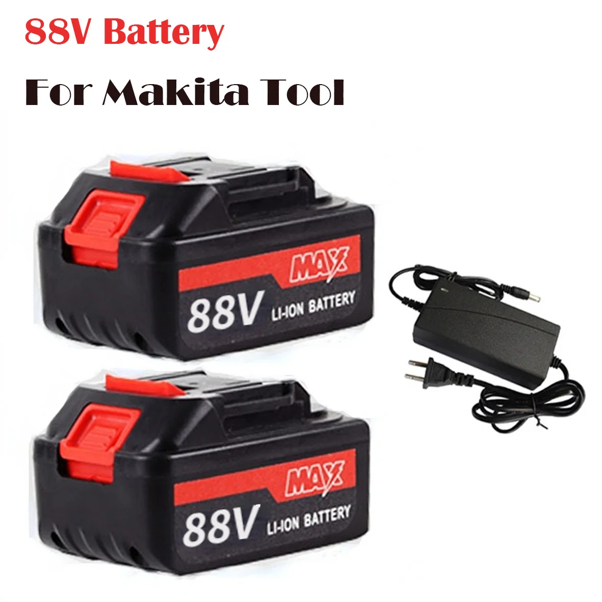 88V Rechargeable Lithium Ion Battery High Capacity Cordless Electric Power Tool Battery For Makita 88V Tool Replacement Battery