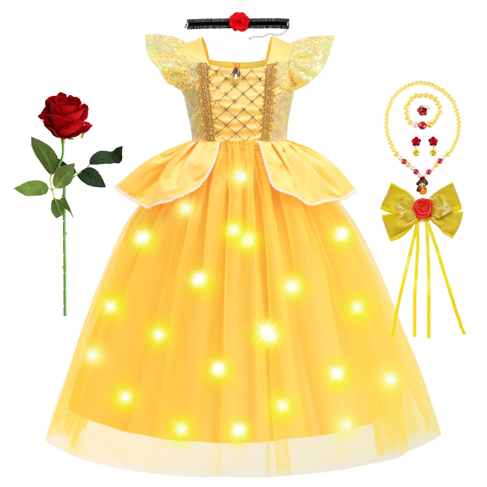 open lace back dress Amazon.com: VGOFUN Princess Dresses for Girls