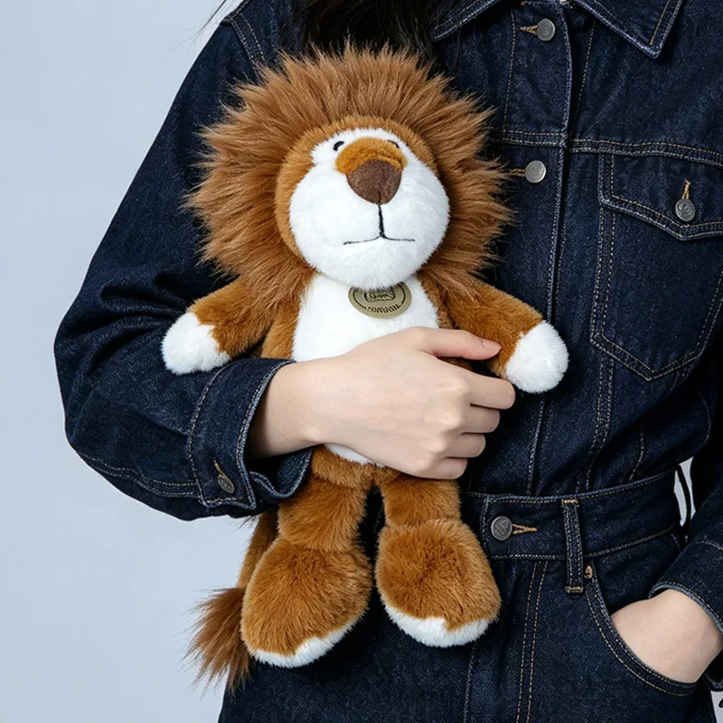 12cm Running Animal Series Plush Toy Sloth Frog Lion Cow Leopard Plush Doll Lifelike Soft Animal Doll Gift For Boy Girl