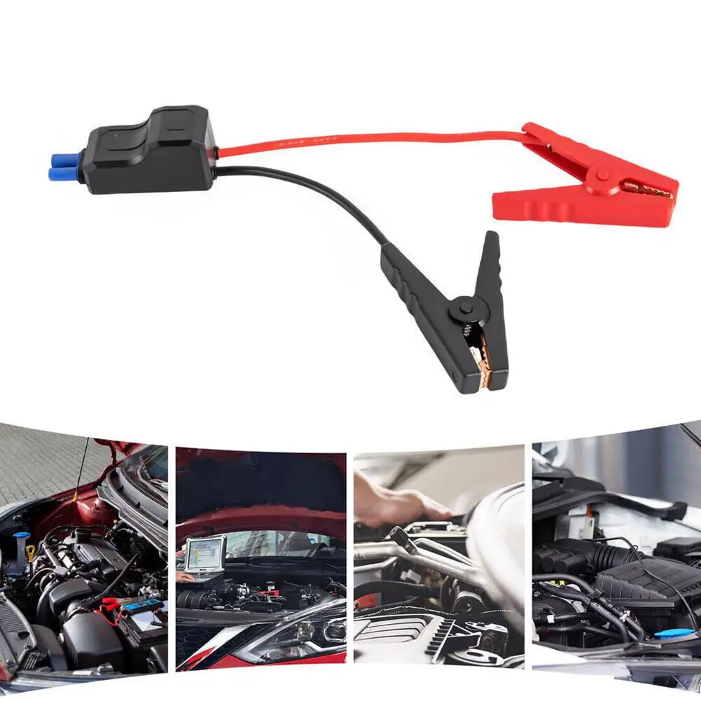 Car Emergency Battery Jump Cable with EC5 Plug Connector Clip Trucks Car Clip Clamps Starter Connector Alligator Alligator