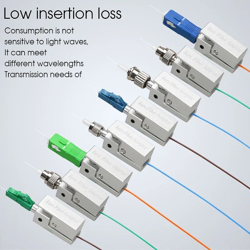 Optic Fiber Connector FC SC ST Square Bare Adapter Flange Temporary Succeeded OTDR Test Coupler Special Sale