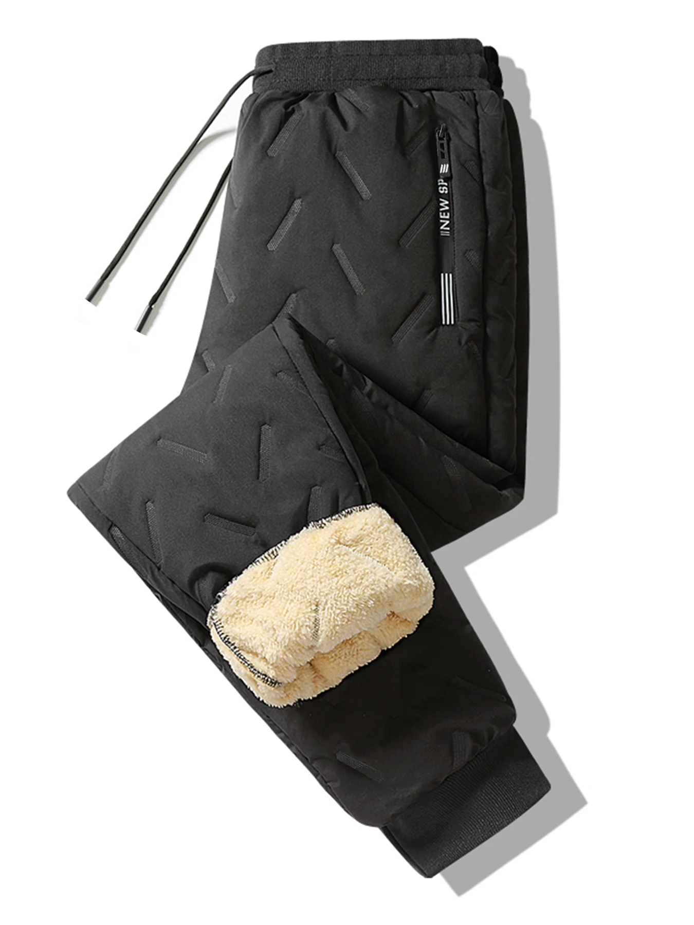 Verdickte warme Hose für Herbst und Winter, Hose im Herbst- und Winterstil, kältebeständige und warme Freizeithose, geeignet für Männer und Frauen, modische Winterhose