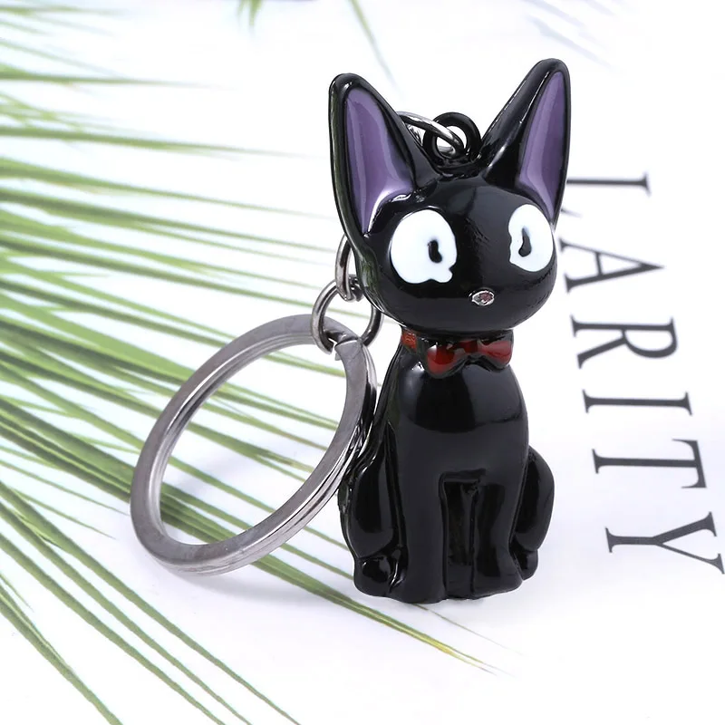 Anime Cute Black Cat Keychain Cartoon Cosplay Home delivery Props Pendant Keyring Wen Women Backpack Jewelry Accessories Gift - view 5
