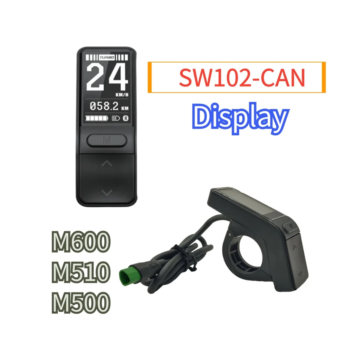 SW102 CAN Protocol Motor Display Suitable for Bafang Mid Motor M500 M510 M600 M800 M820 M420 M300-CAN M400-CAN