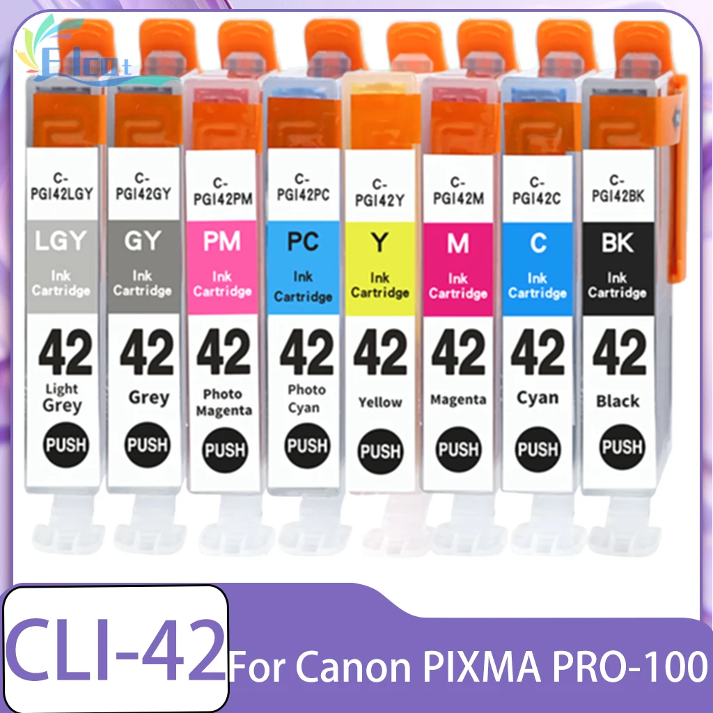 

Чернильный картридж CLI42 CLI-42, совместимый с CLI 42, цветной струйный картридж премиум-класса для принтера Canon Pixma PRO-10 PRO100 PRO 100, чернильный картридж