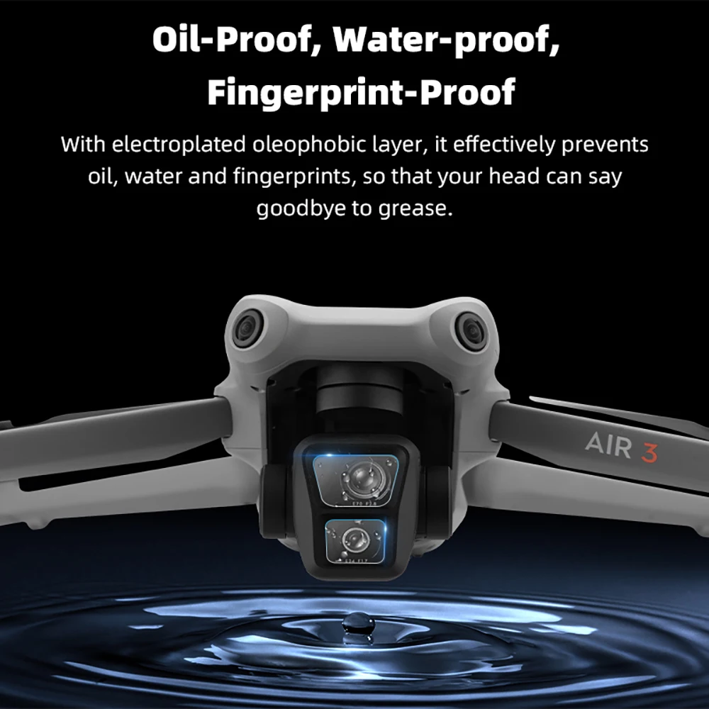 Закаленное стекло 9H HD для DJI Air 3, защита объектива камеры, защита от царапин, аксессуары для дрона