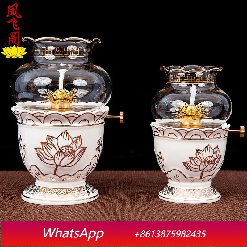 

Керамическое украшение LH для дома в стиле ретро: Кристаллический лотос с Буддой (для входной зоны)