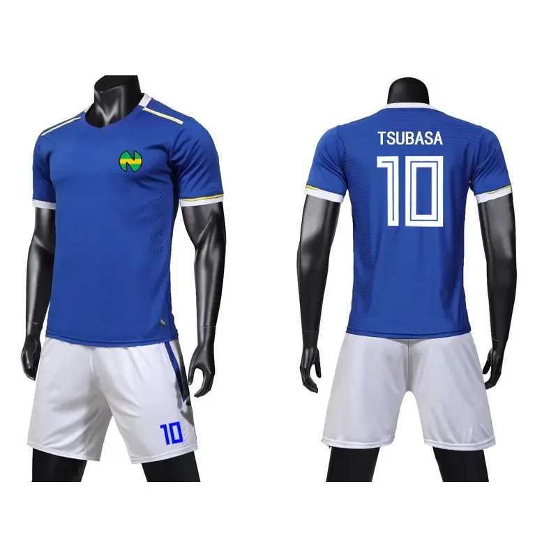qa156JP アニメ キャプテン・ナンカツ校 番号10 天草翼 サッカーウェア スペイン フランス クラシック トップス ジャージ＆ショーツ