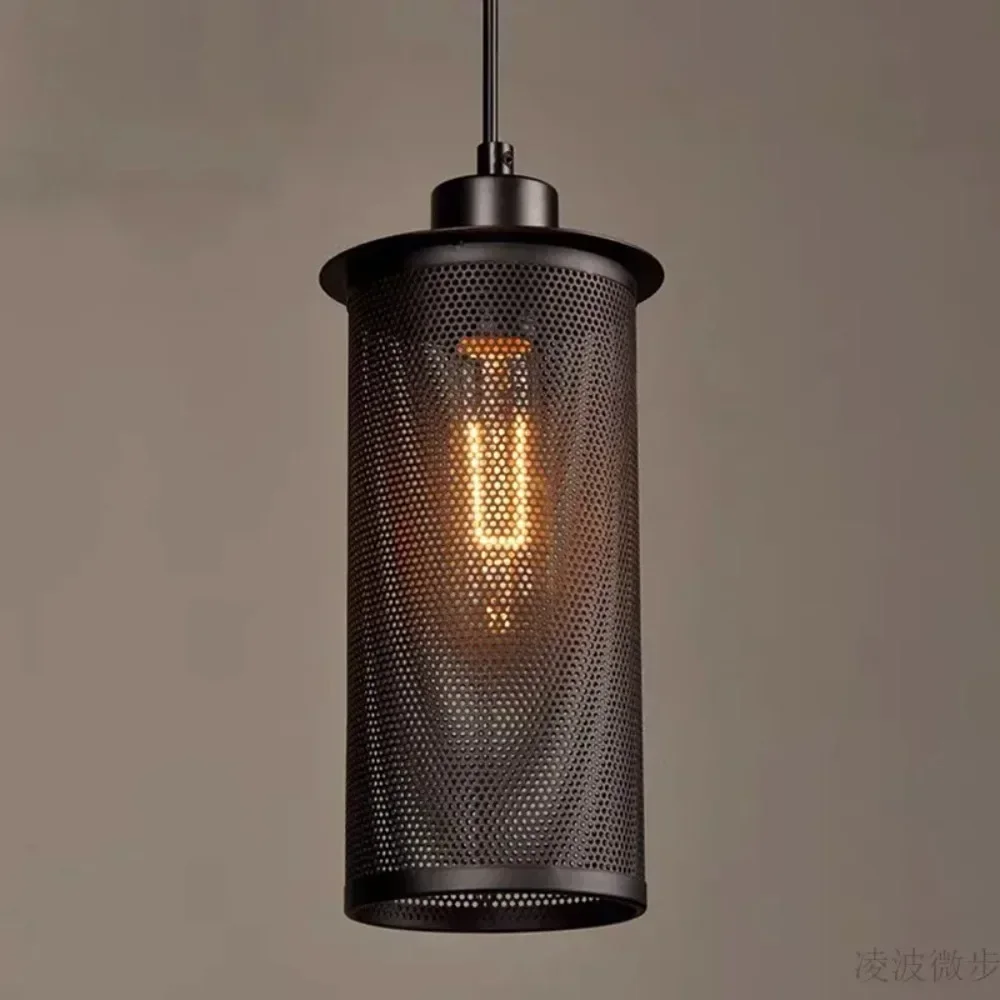 Metal Cage Light Shades Black Wire Cage Light Bulb Tube Guard for Restaurant Cafe Lighting