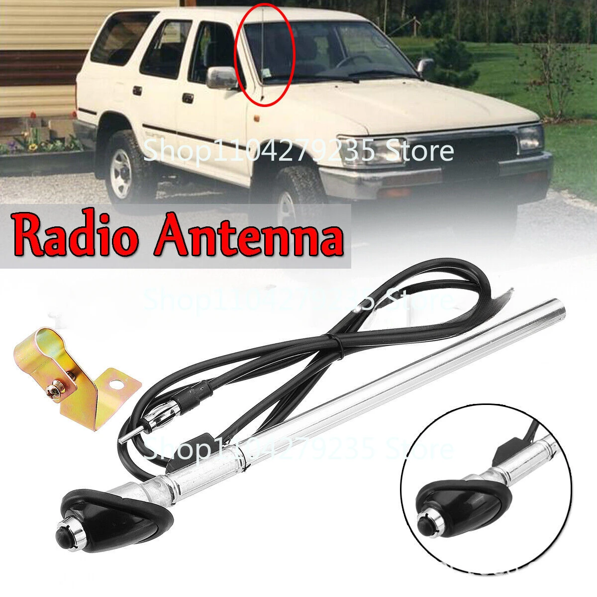 Suitable for Toyota Hilux radio antenna 1989~ 1997 AP77, ZPN-01502