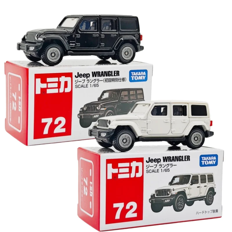 

Коллекционная модель автомобиля Takara Tomy No 72 Jeep Wrangler в масштабе 1/65, литая под давлением, из сплава, имитационная модель, игрушка для мальчиков, для коллекции автомобилей