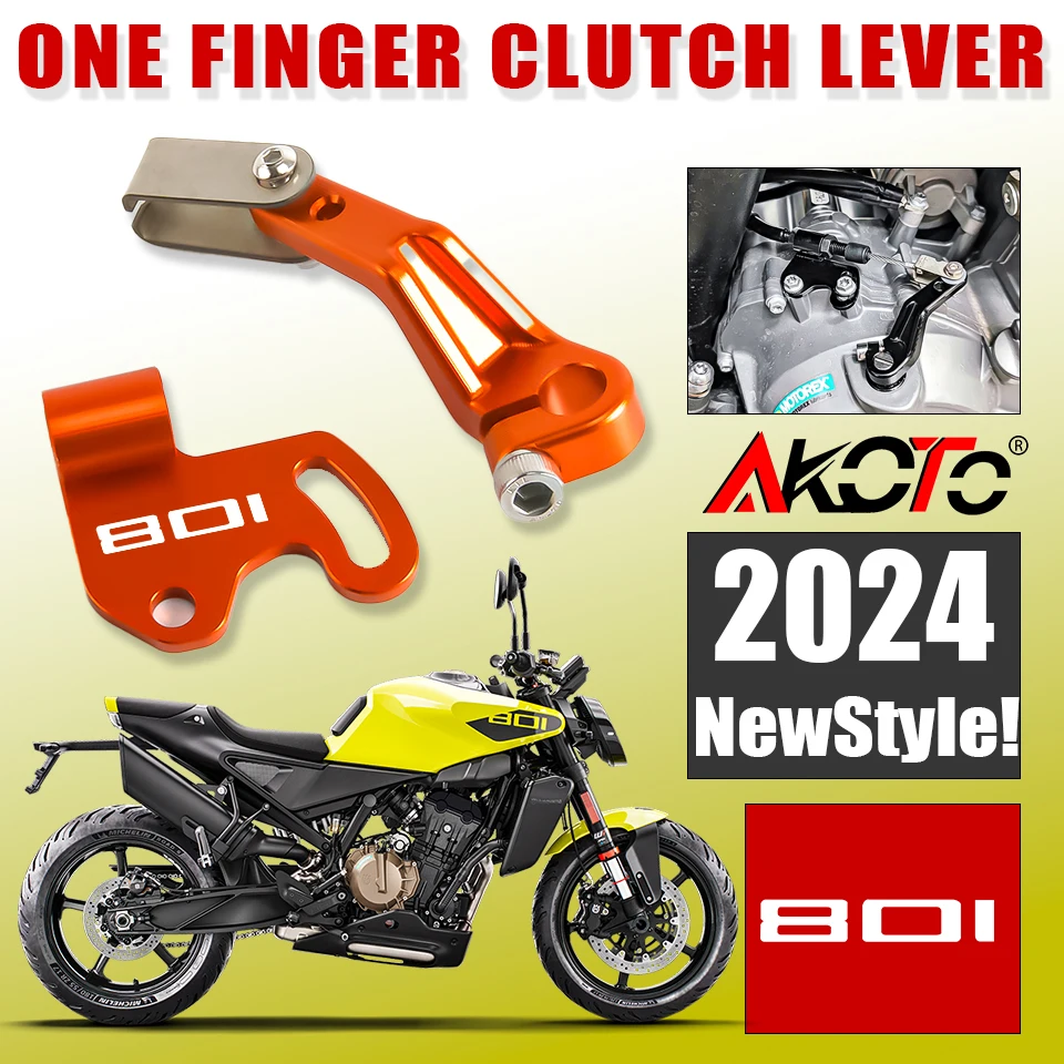 For Husqvarna 801 Svartpilen Vitpilen 801 2025+ Vitpilen801 Motorcycle One Finger Clutch Lever Save Effort Clutch Arm  Parts