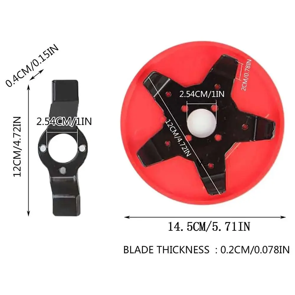 2Pcs Dual-use Grass Trimmer Head High-Efficiency Easy To Install Lawn Mower Weeding Plate Time-saving Durable