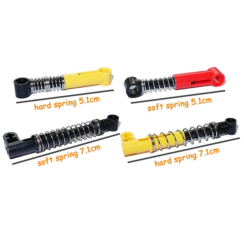 Suspension Spring Hard/Soft Spring Steering Shock Absorber Building Blocks Technical Part MOC 2637 32005 32293 76537 57515 76138