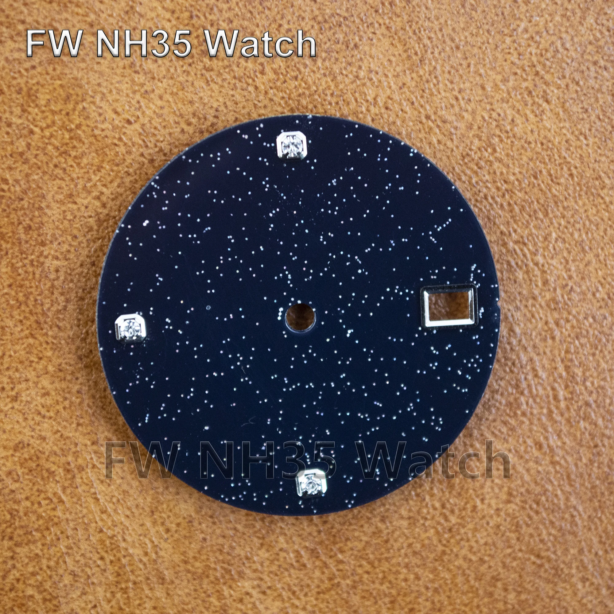 28.5mm Watch Dial for SUB GMT Watch Face for Datejust fit NH34 NH35 NH36 Movement Watch Accessories Sparkling Starry Watch Dial