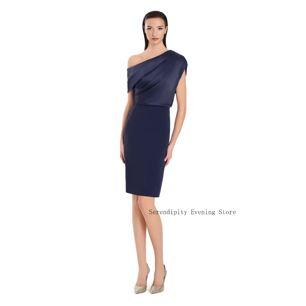 Customized Pleated Mother of Birde Dresses 2026 for Weddings Women One Shoulder Elegant Evening Dress Ruched Formal Party Gowns