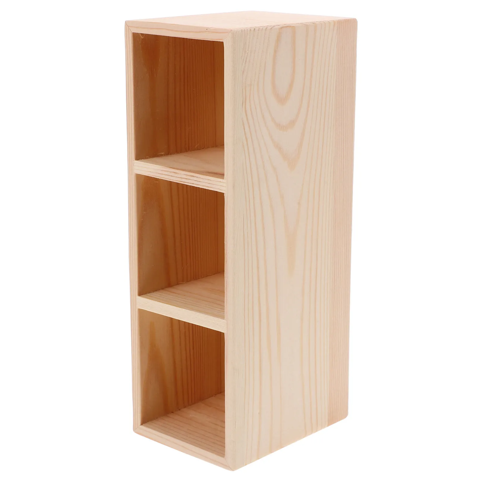 

Деревянный органайзер для ручек и карандашей с 3 отделениями для стола, туалетного столика, хранения кистей для макияжа, пультов и офисных принадлежностей