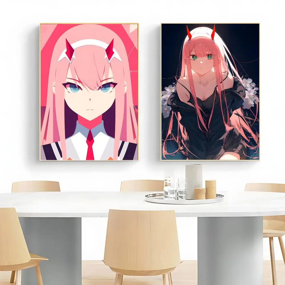 mecha anime d-DARLING in the FRANXX Zero Two Poster Wall Art Print Decorative Mural Home Decor Gift Unframed