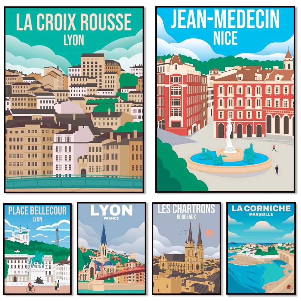 Saint Georges Lyon, Paris Sud Pigalle, Paris Montparnasse, Nice Gambetta, Marseille Croisette, Place Bellecour Lyon travel poste