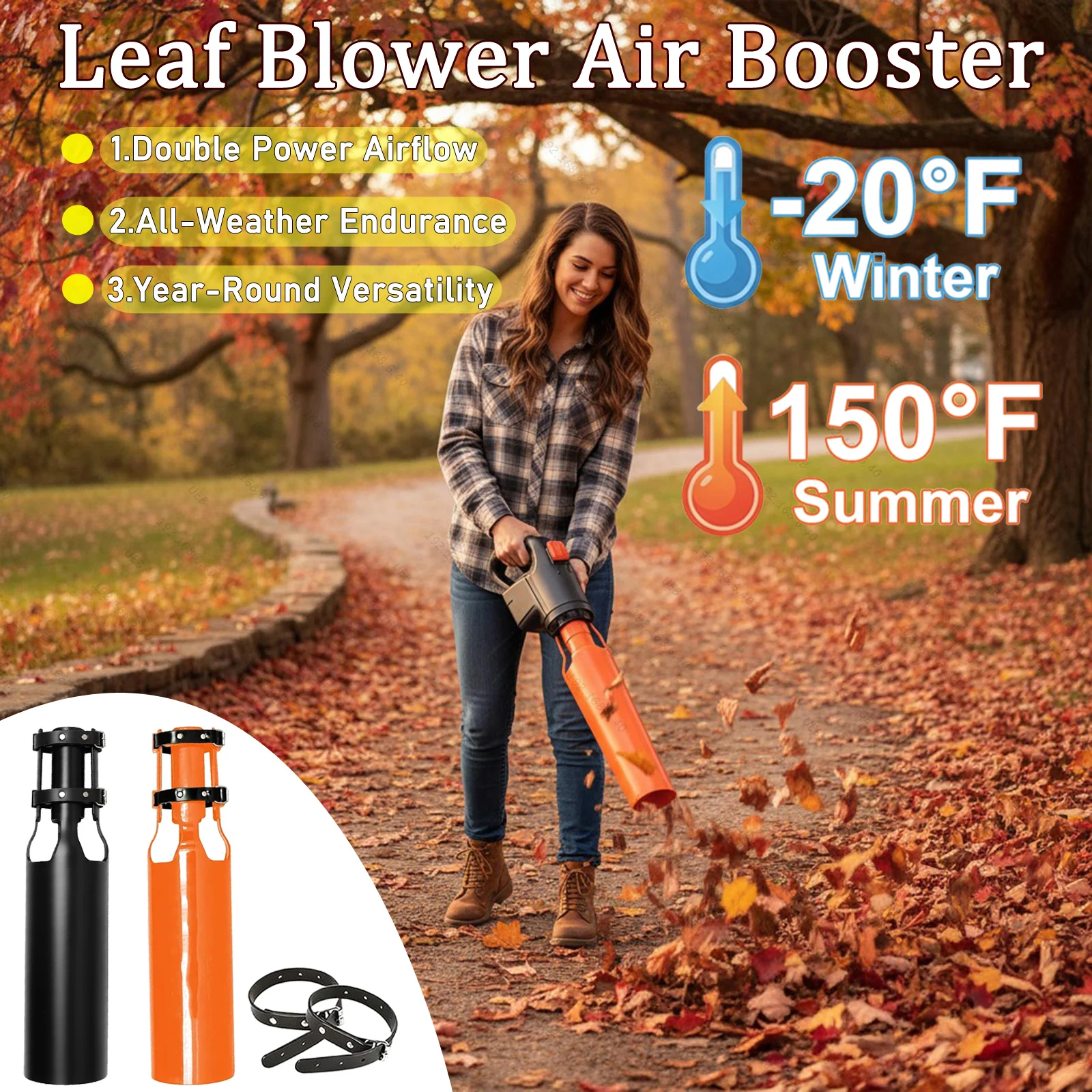 

Вентилятор для листьев, усилитель воздуха, универсальный усилитель воздушного потока, эффективность повышения высокого расхода, насадка для насадки от 2 до 4 дюймов