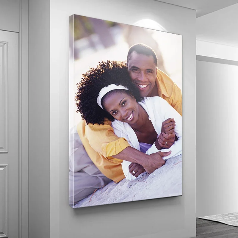 صور مخصصة لوحات بورتريه قماش ، إرسال الصور ، إطار سبائك الألومنيوم ، الزفاف ، فن الحيوانات الأليفة ، ملصقات الطباعة ، الهدايا ، 40 × 60 سم