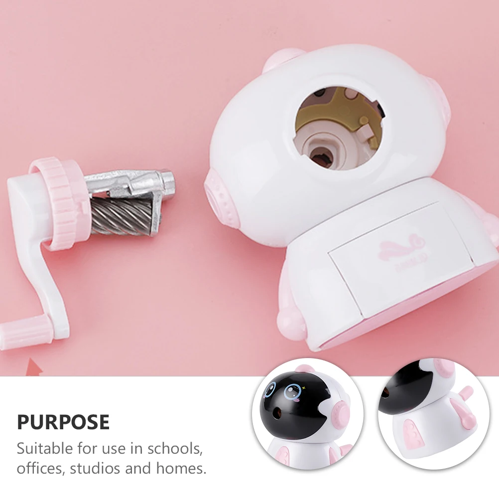 1Pcs Lovely Pencil Sharpener Space Man Style Small Portable Plastic Metal Material Birthday New Year Gift