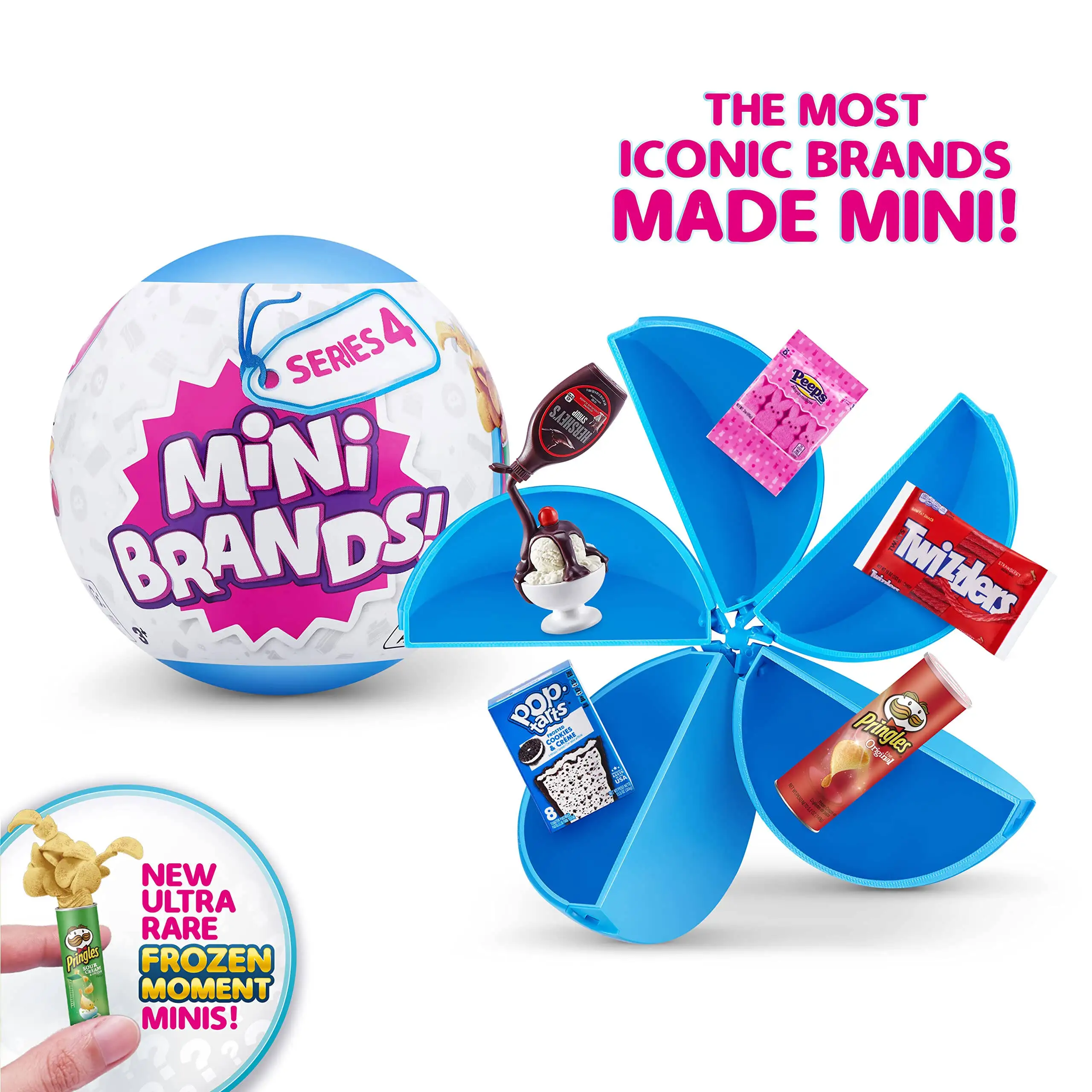 Коллекционный футляр Mini Brands 5 Surprise Series 4. Магазин и дисплей 30 Minis с 5 эксклюзивными миниатюрными загадочными настоящими брендами.