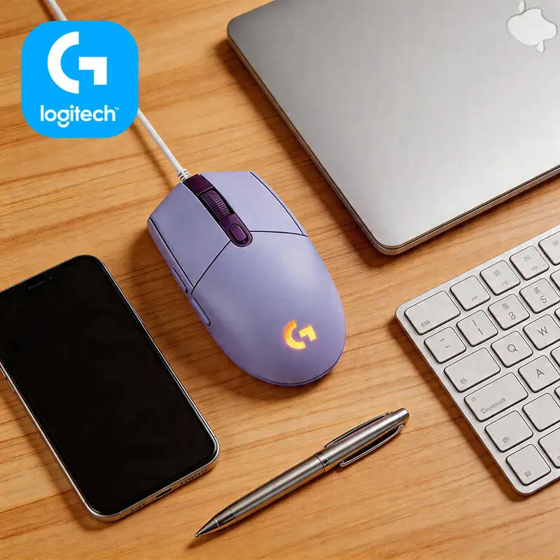 

Игровая мышь Logitech G102 проводная, эргономичный дизайн, частота опроса 1000 Гц, RGB-подсветка для соревновательных MOBA-игр