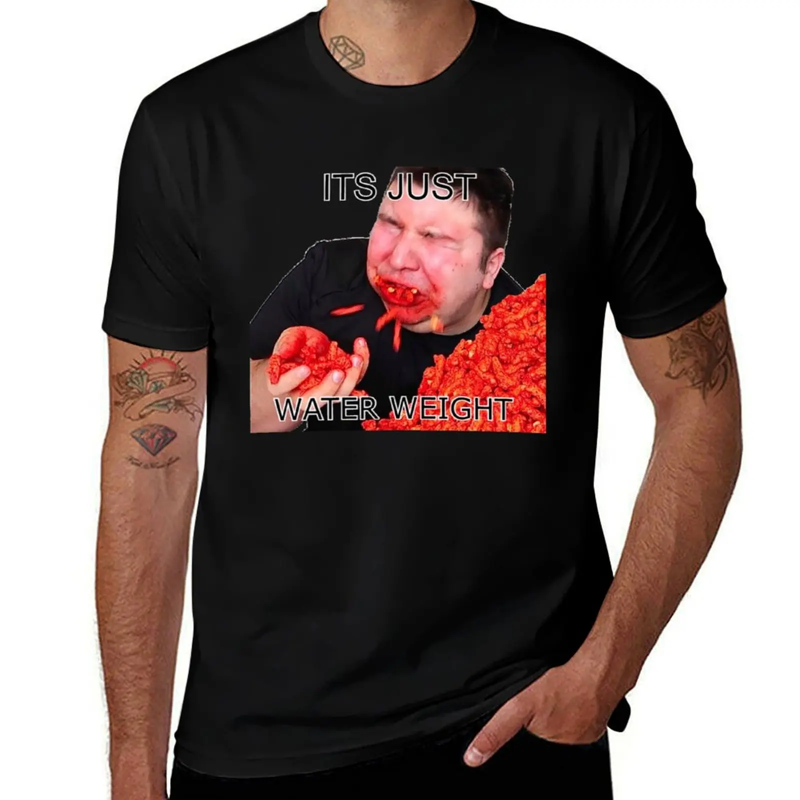 Its Just Water Weight T-Shirt Sweat Absorbing Sports Tee Shirt