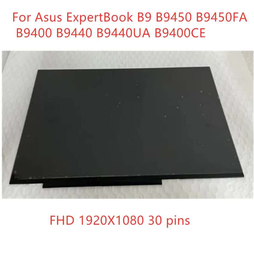 

FHD 1920X1080 IPS 30Pins EDP For Asus ExpertBook B9 B9450 B9450FA B9400 B9440 B9440UA B9400CE Laptop LCD Screen