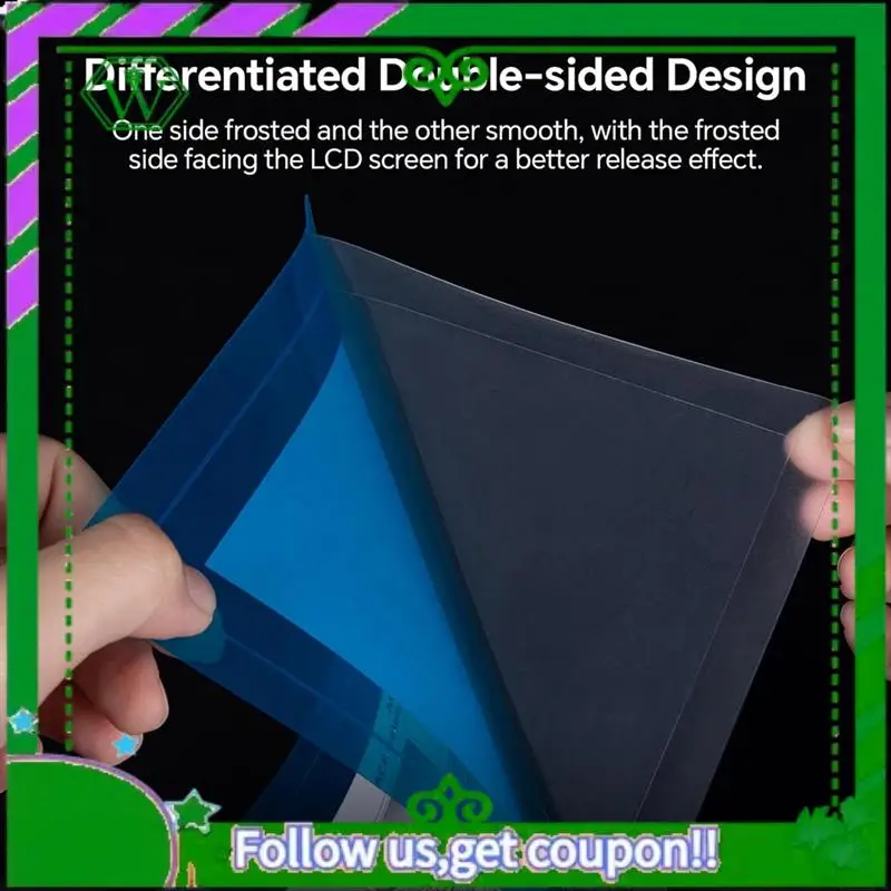 ABIK-3PCS ACF إصدار بطانة فيلم للطابعة Saturn 3 Ultra Resin ثلاثية الأبعاد، طباعة أسرع، حوالي 290 مم × 195 مم، سمك 0.3 مم