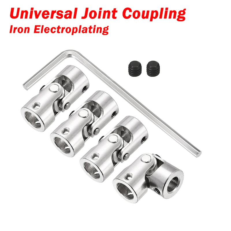 1pcs Universal Joint Coupling Gimbal 2/2.3/3/3.17/4/5/6/8/10/12mm Metal Cardan Joint Motor Connector RC Boat Car Shaft Coupler