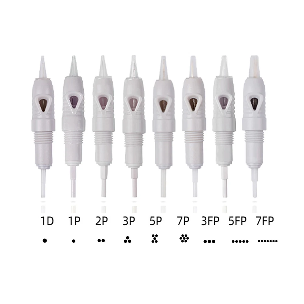 1 P/3 P/5 P/7 P/3F/5F/7F Permanente Make-Up Wenkbrauw Tattoo Lippen Cartridge Naalden 8 MM