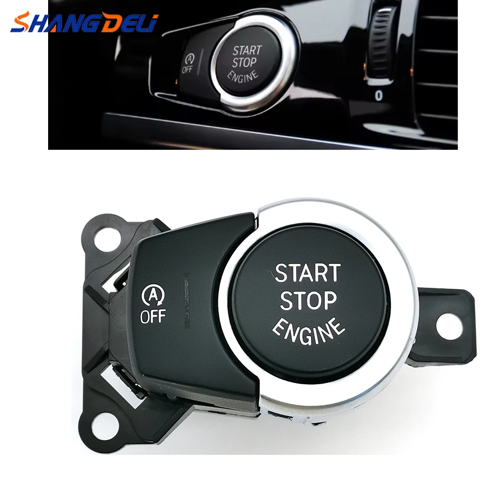 

1 шт., 7-контактный выключатель зажигания двигателя автомобиля с кнопкой выключения, подходит для BMW X5 F15 F85 X6 F16 F86 9291689-02